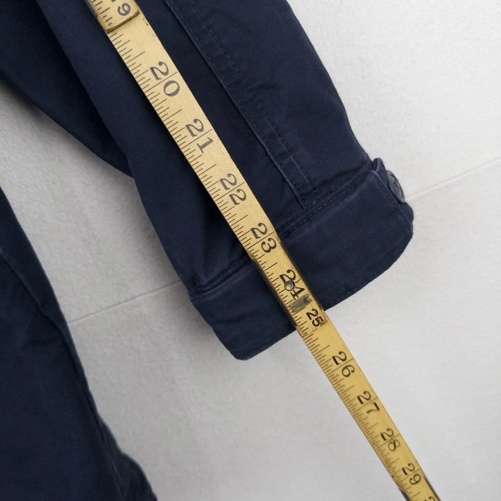 Vintage Abercrombie Fitch Hooded Utility Field Jacket Men's M Blue Full Zip